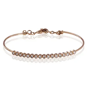 Zeghani ZB194-R Bangle in 14k Gold with Diamonds