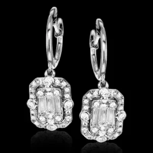 Zeghani ZE585 Earring in 14k Gold with Diamonds
