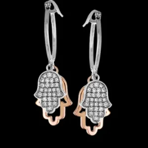 Zeghani ZE616 Earring in 14k Gold with Diamonds