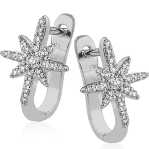 Zeghani ZE714 Earring in 14k Gold with Diamonds