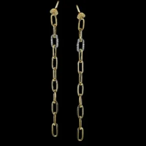 Zeghani ZE1001 Earring in 14k Gold with Diamonds