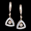 Zeghani ZE727 Earring in 14k Gold with Diamonds