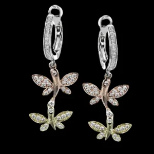 Zeghani ZE844 Earring in 14k Gold with Diamonds