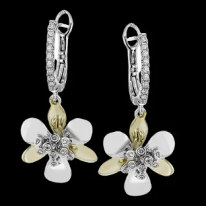 Zeghani ZE847 Earring in 14k Gold with Diamonds