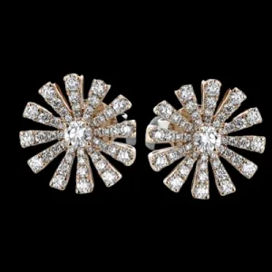 Zeghani ZE861 Earring in 14k Gold with Diamonds