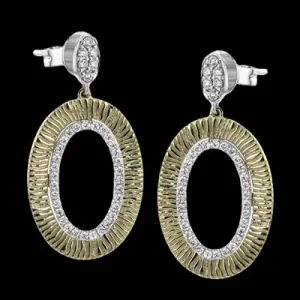 Zeghani ZE865 Earring in 14k Gold with Diamonds