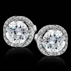 Zeghani ZE314 Earring in 14k Gold with Diamonds