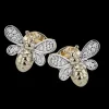Zeghani ZE912 Earring in 14k Gold with Diamonds