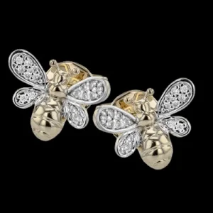 Zeghani ZE912 Earring in 14k Gold with Diamonds