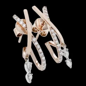 Zeghani ZE991 Earring in 14k Gold with Diamonds