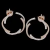Zeghani ZE992 Earring in 14k Gold with Diamonds