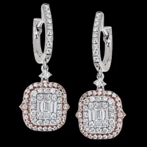 Zeghani ZE531 Earring in 14k Gold with Diamonds