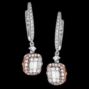 Zeghani ZE540 Earring in 14k Gold with Diamonds