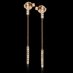 Zeghani ZE666 Earring in 14k Gold with Diamonds