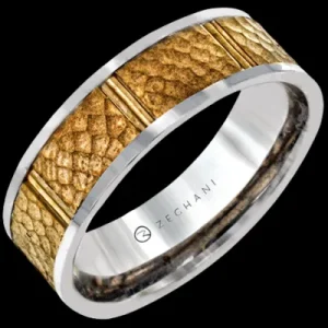 Zeghani ZM109 Men Ring in 14k Gold