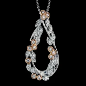 Zeghani ZP371 Pendant in 14k Gold with Diamonds