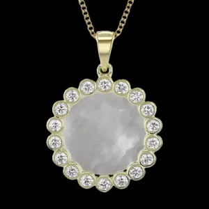 Zeghani ZP1251 Pendant in 14k Gold with Diamonds