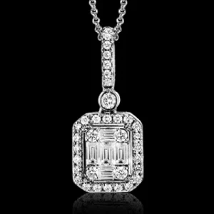 Zeghani ZP1051 Pendant in 14k Gold with Diamonds