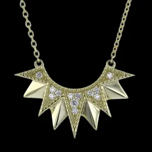 Zeghani ZP1265 Pendant in 14k Gold with Diamonds