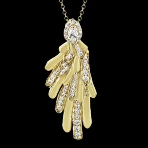 Zeghani ZP1346 Pendant in 14k Gold with Diamonds