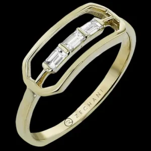 Zeghani ZR2602 Right Hand Ring in 14k Gold