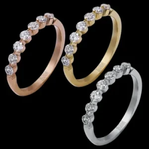 Zeghani ZR124 Right Hand Ring in 14k Gold with Diamonds
