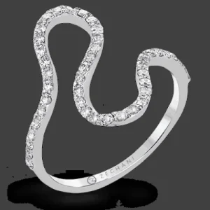 Zeghani ZR1259 Right Hand Ring in 14k Gold with Diamonds