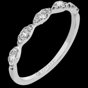 Zeghani ZR2549 Right Hand Ring in 14k Gold with Diamonds
