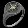Zeghani ZR2554 Right Hand Ring in 14k Gold with Diamonds