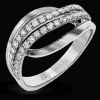 Zeghani ZR815 Right Hand Ring in 14k Gold with Diamonds