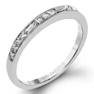 Zeghani ZR1364 Wedding Set in 14k Gold with Diamonds
