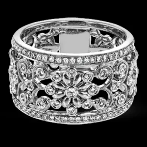 Zeghani ZR1059-A Right Hand Ring in 14k Gold with Diamonds