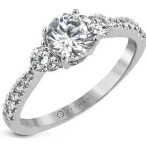 Zeghani ZR30PRER Wedding Set in 14k Gold with Diamonds